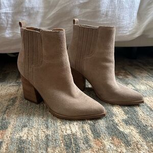 Marc Fisher Tan Ankle Boots